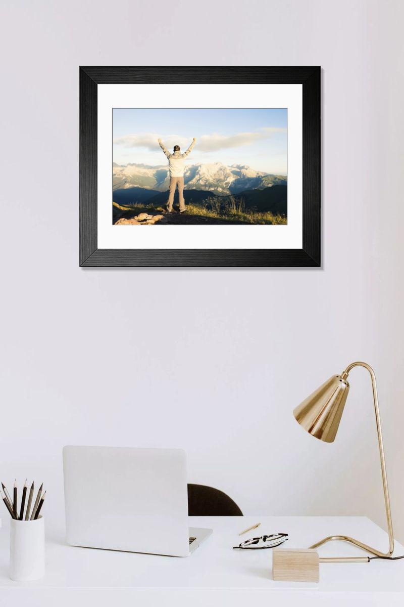 Shown hanging in a room: Modern 14"x12" (36x31cm)