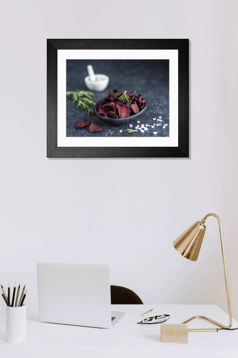 Shown hanging in a room: Modern 14"x12" (36x31cm)