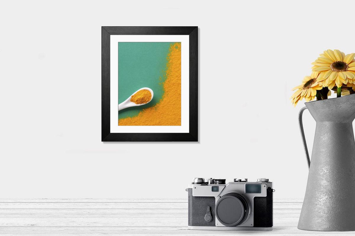 Shown hanging in a room: Modern 14"x12" (36x31cm)