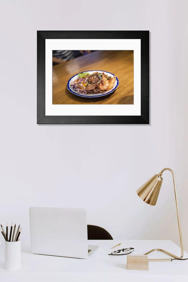 Shown hanging in a room: Modern 14"x12" (36x31cm)