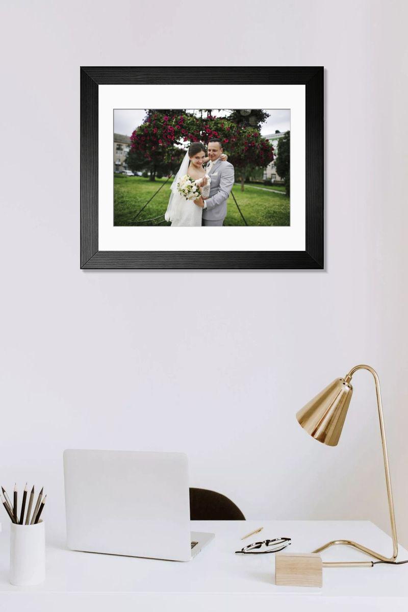 Shown hanging in a room: Modern 14"x12" (36x31cm)