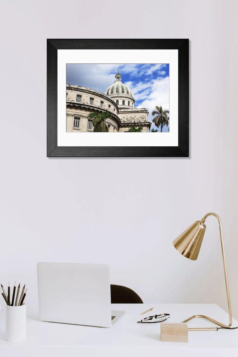 Shown hanging in a room: Modern 14"x12" (36x31cm)