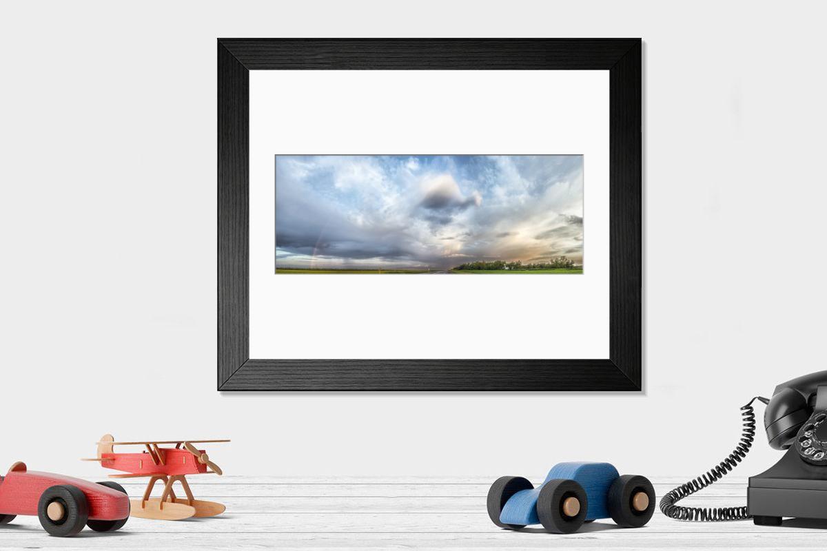 Shown hanging in a room: Modern 14"x12" (36x31cm)