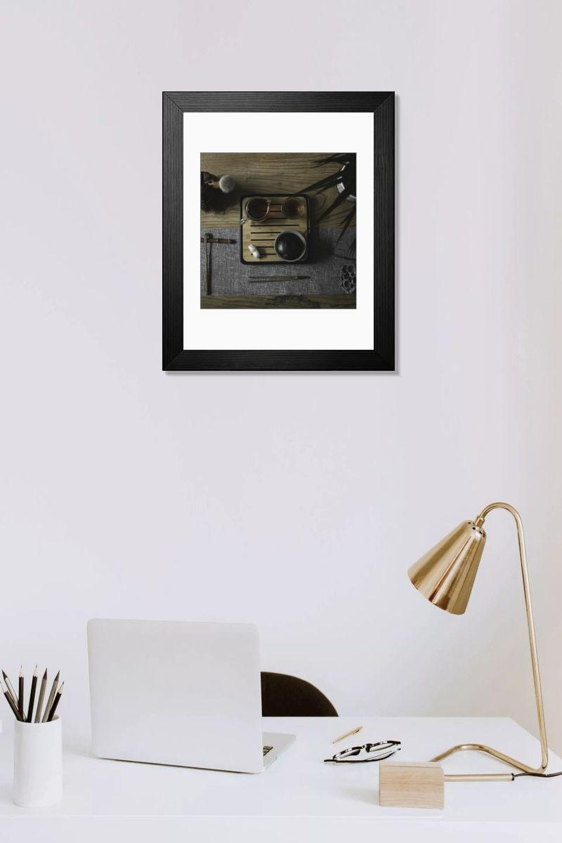 Shown hanging in a room: Modern 14"x12" (36x31cm)