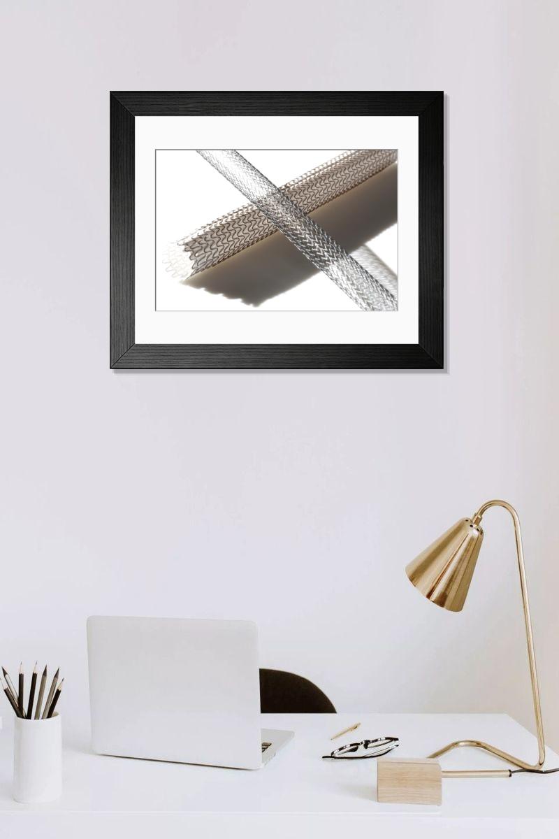 Shown hanging in a room: Modern 14"x12" (36x31cm)