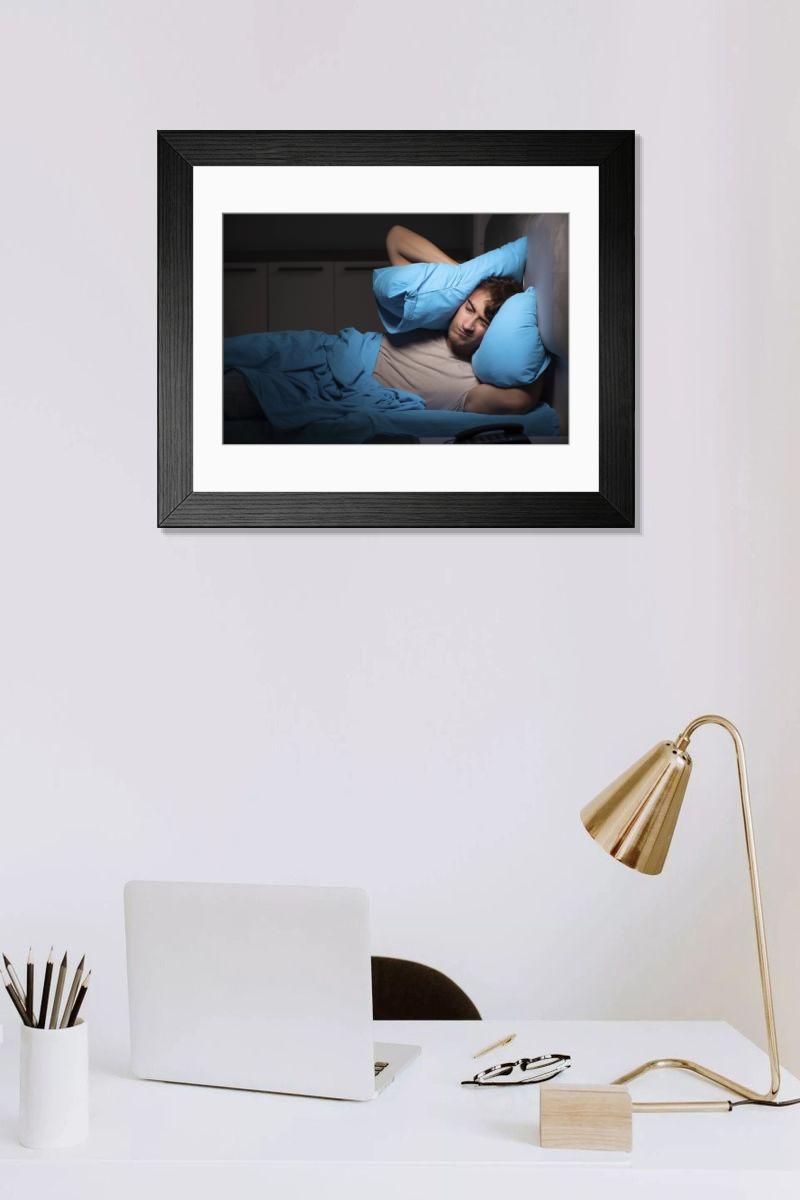 Shown hanging in a room: Modern 14"x12" (36x31cm)