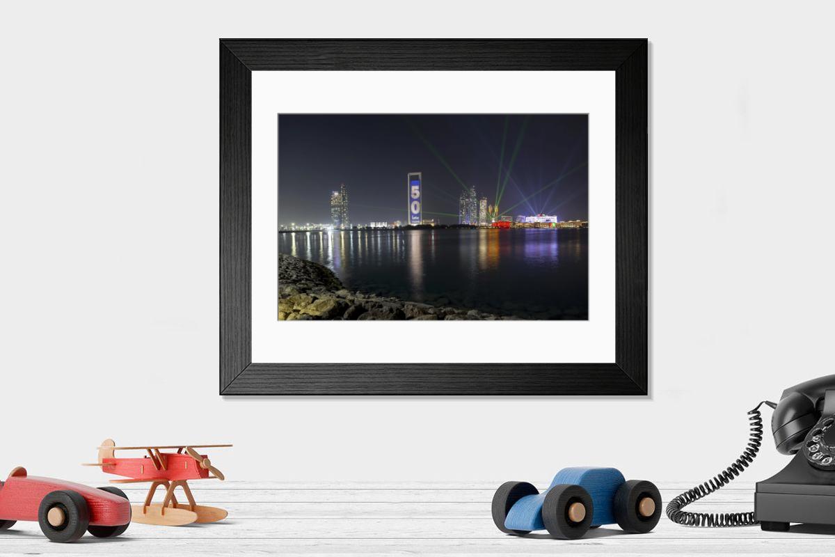 Shown hanging in a room: Modern 14"x12" (36x31cm)