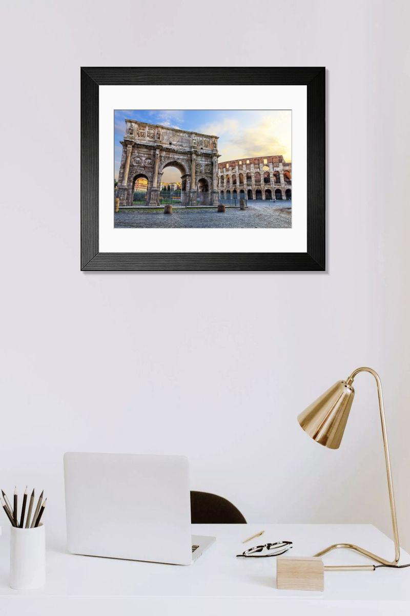 Shown hanging in a room: Modern 14"x12" (36x31cm)