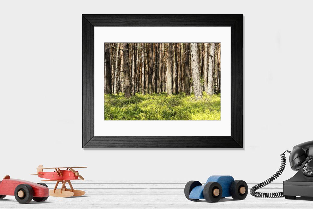 Shown hanging in a room: Modern 14"x12" (36x31cm)
