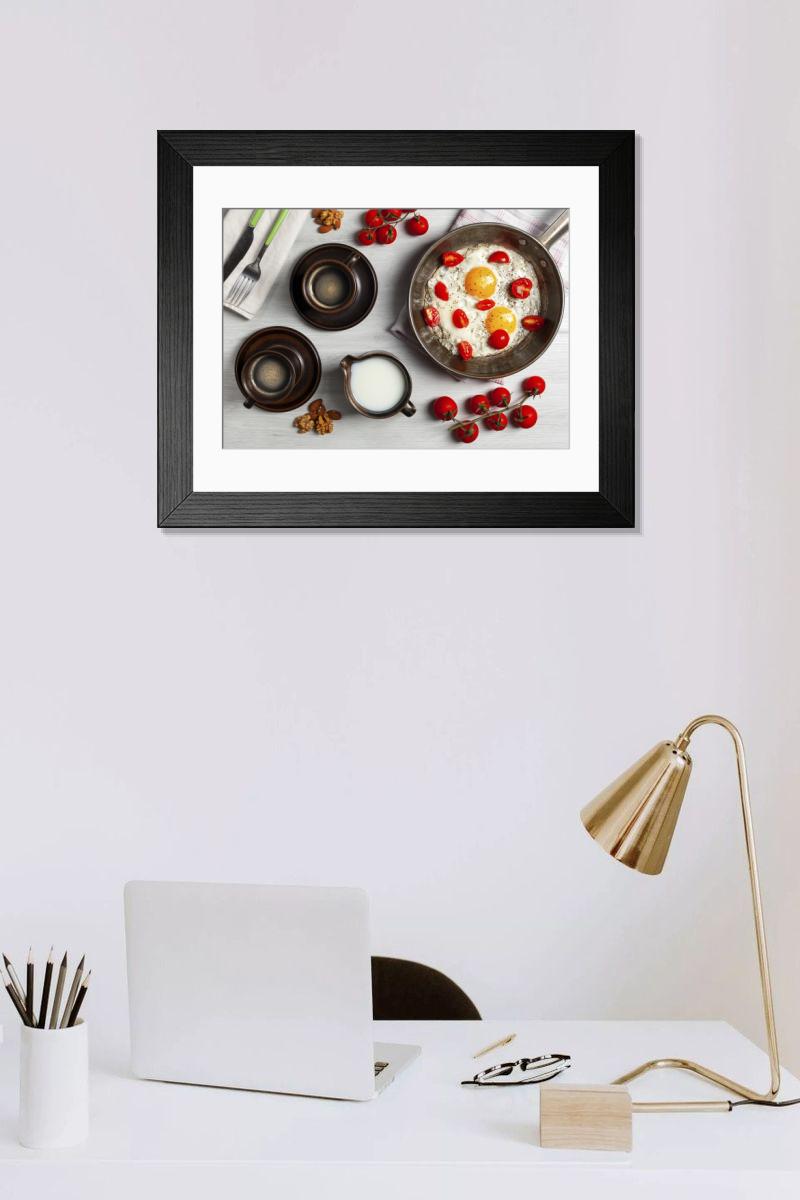 Shown hanging in a room: Modern 14"x12" (36x31cm)