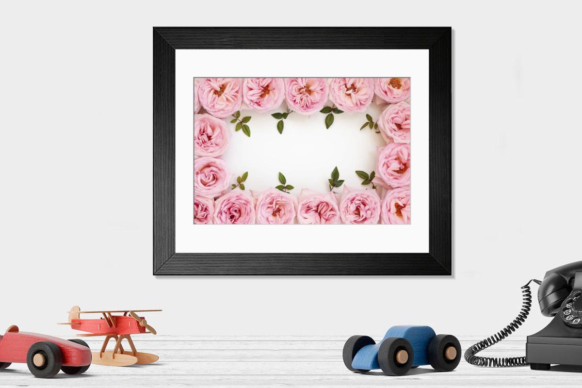 Shown hanging in a room: Modern 14"x12" (36x31cm)