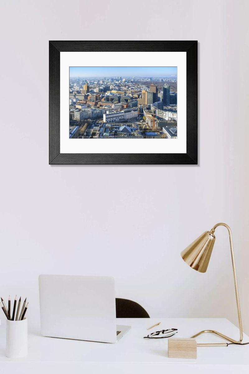 Shown hanging in a room: Modern 14"x12" (36x31cm)