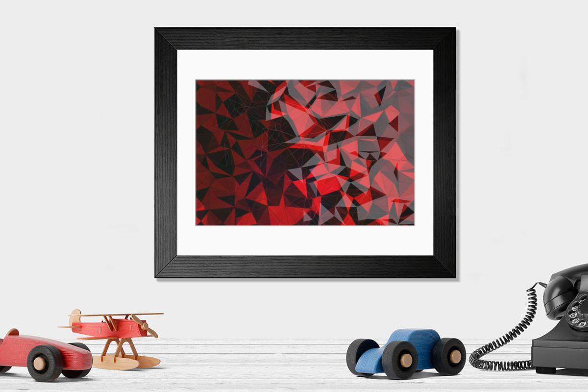 Shown hanging in a room: Modern 14"x12" (36x31cm)