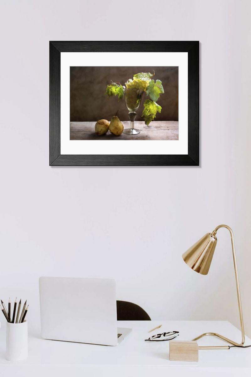 Shown hanging in a room: Modern 14"x12" (36x31cm)