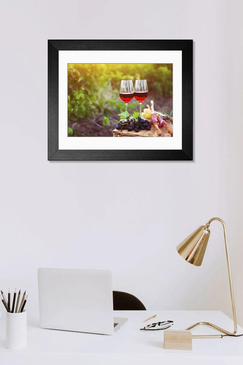 Shown hanging in a room: Modern 14"x12" (36x31cm)
