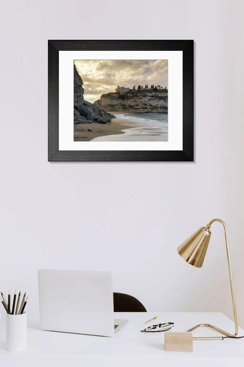 Shown hanging in a room: Modern 14"x12" (36x31cm)