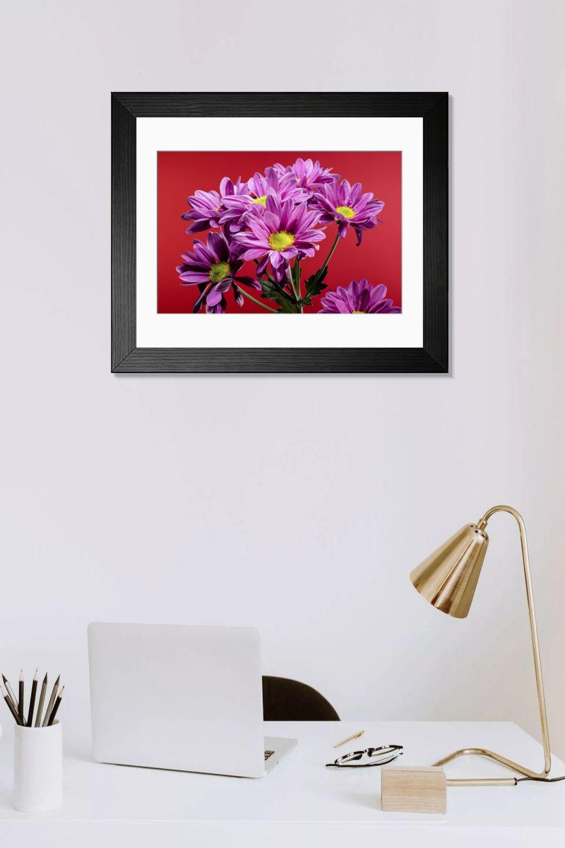 Shown hanging in a room: Modern 14"x12" (36x31cm)