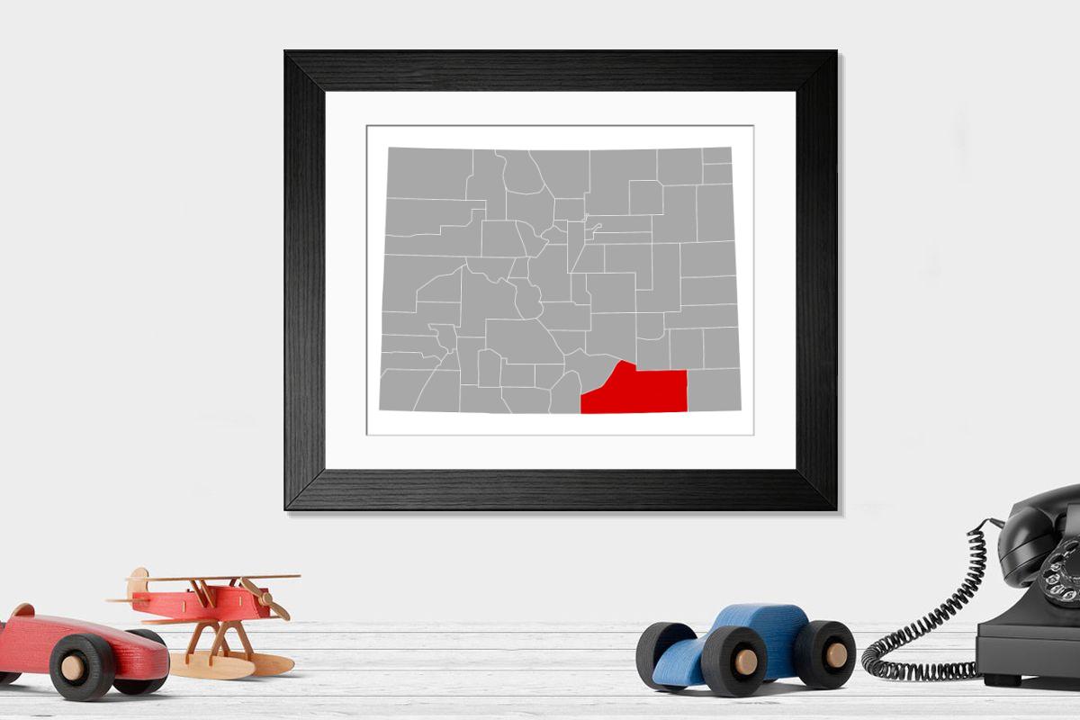 Shown hanging in a room: Modern 14"x12" (36x31cm)