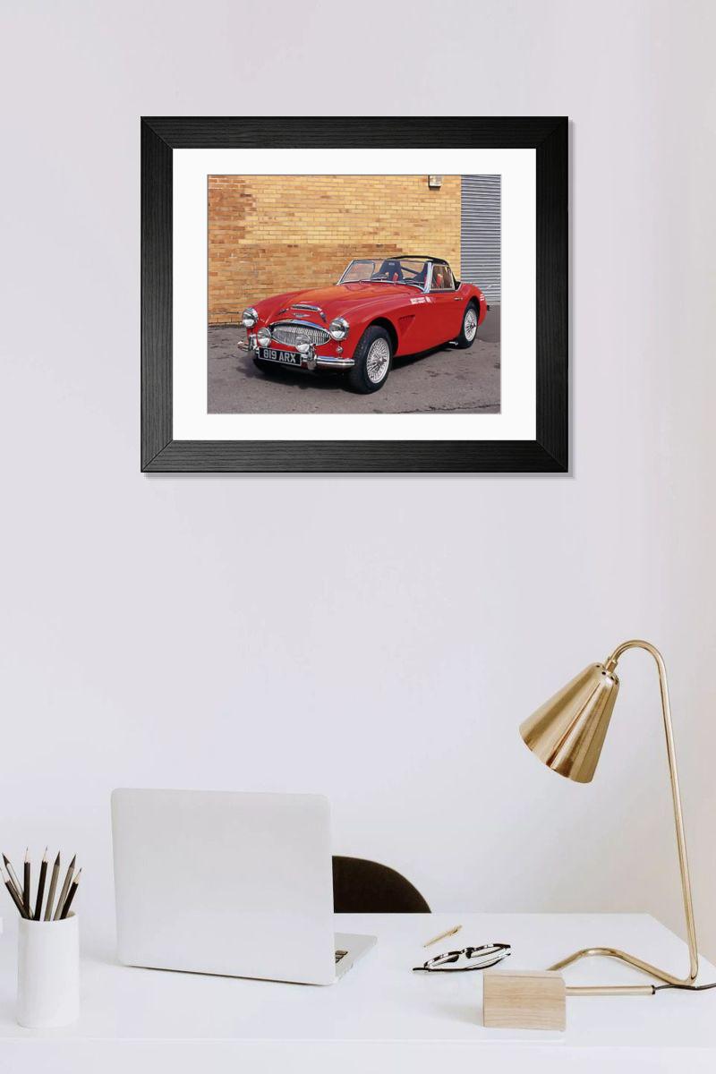 Shown hanging in a room: Modern 14"x12" (36x31cm)