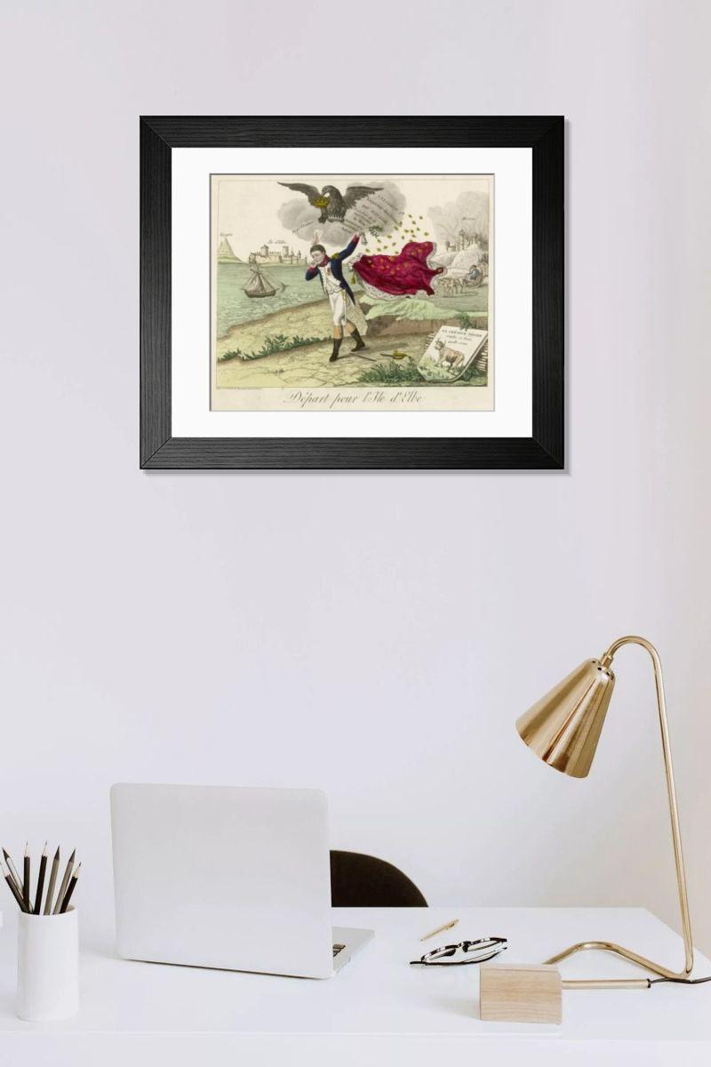 Shown hanging in a room: Modern 14"x12" (36x31cm)