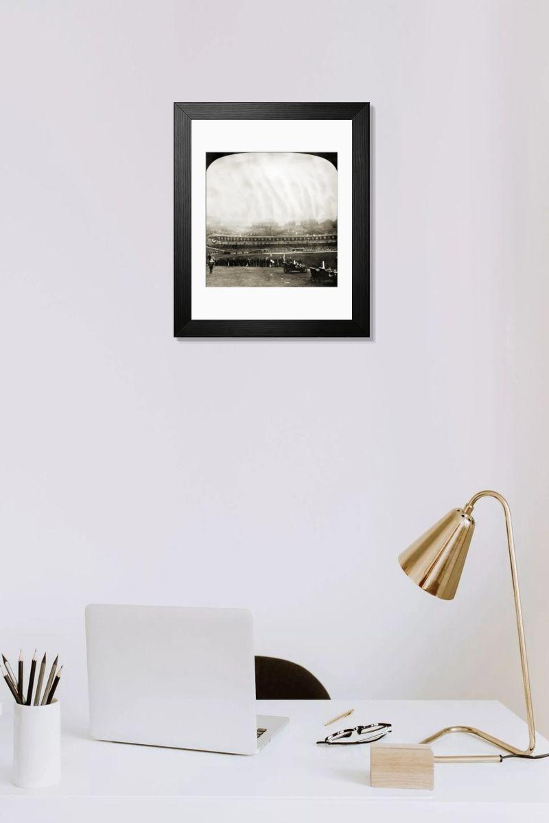 Shown hanging in a room: Modern 14"x12" (36x31cm)