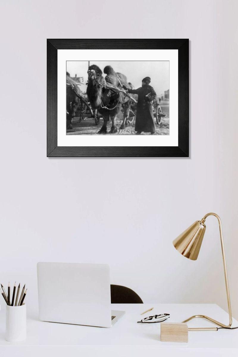 Shown hanging in a room: Modern 14"x12" (36x31cm)