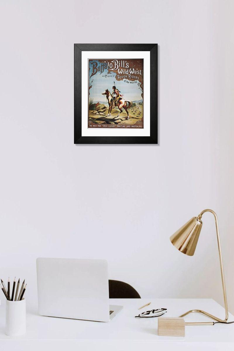 Shown hanging in a room: Modern 14"x12" (36x31cm)