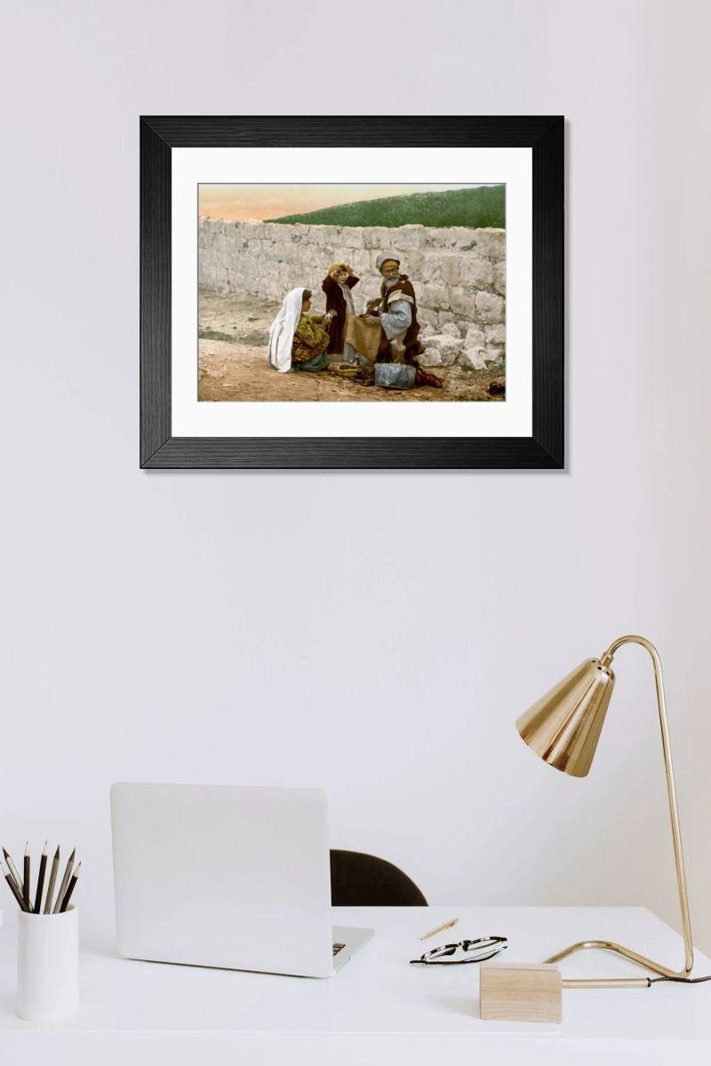 Shown hanging in a room: Modern 14"x12" (36x31cm)