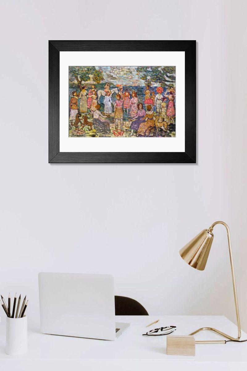 Shown hanging in a room: Modern 14"x12" (36x31cm)