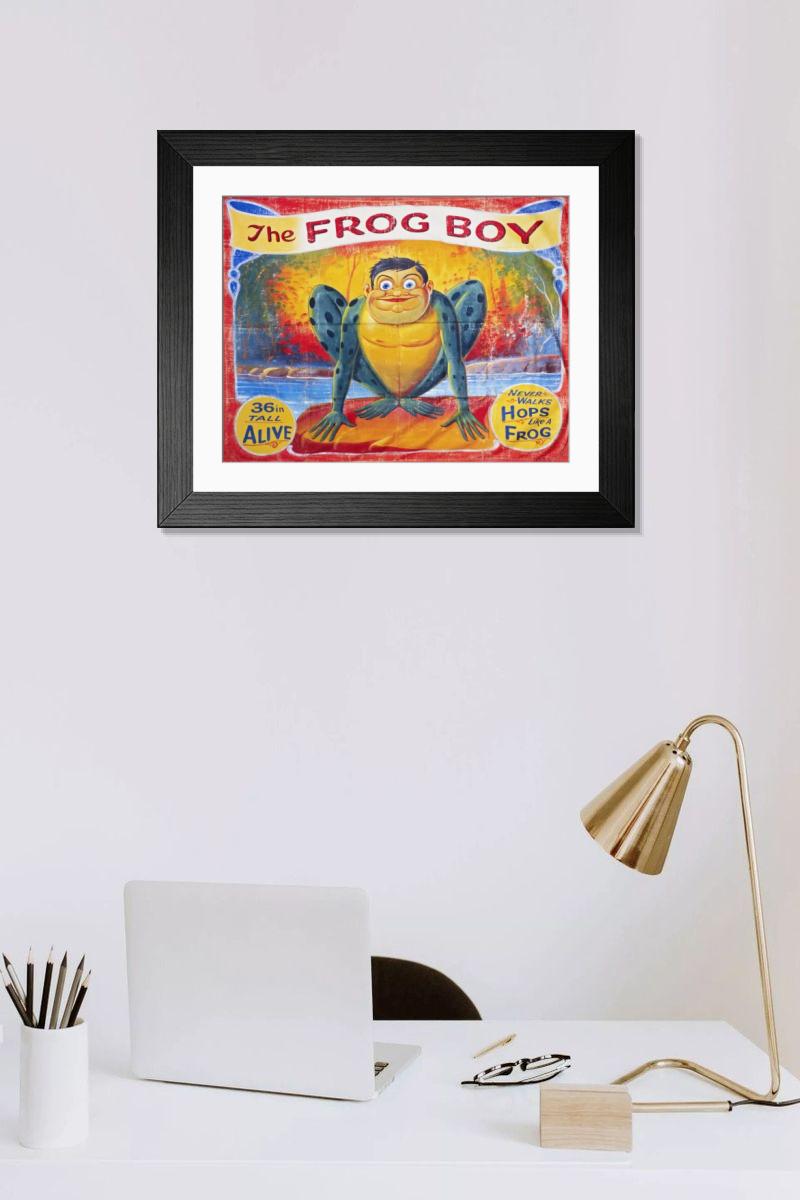 Shown hanging in a room: Modern 14"x12" (36x31cm)