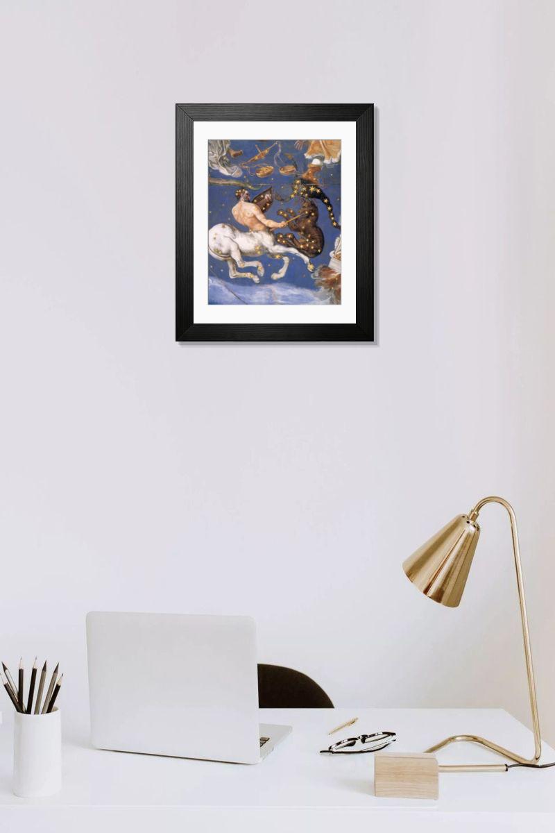 Shown hanging in a room: Modern 14"x12" (36x31cm)