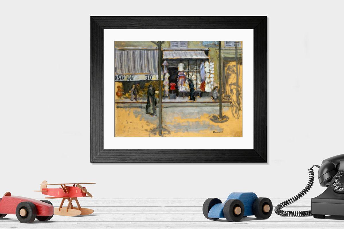 Shown hanging in a room: Modern 14"x12" (36x31cm)