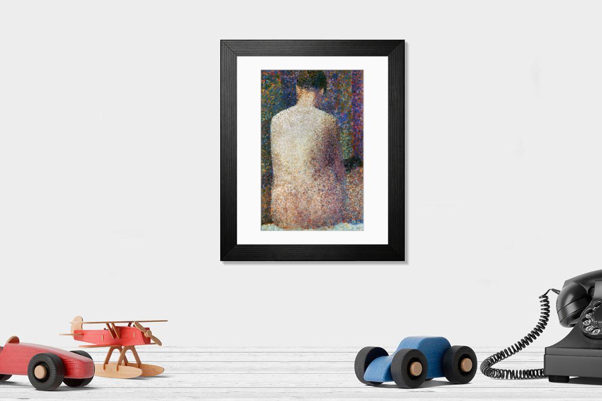 Shown hanging in a room: Modern 14"x12" (36x31cm)
