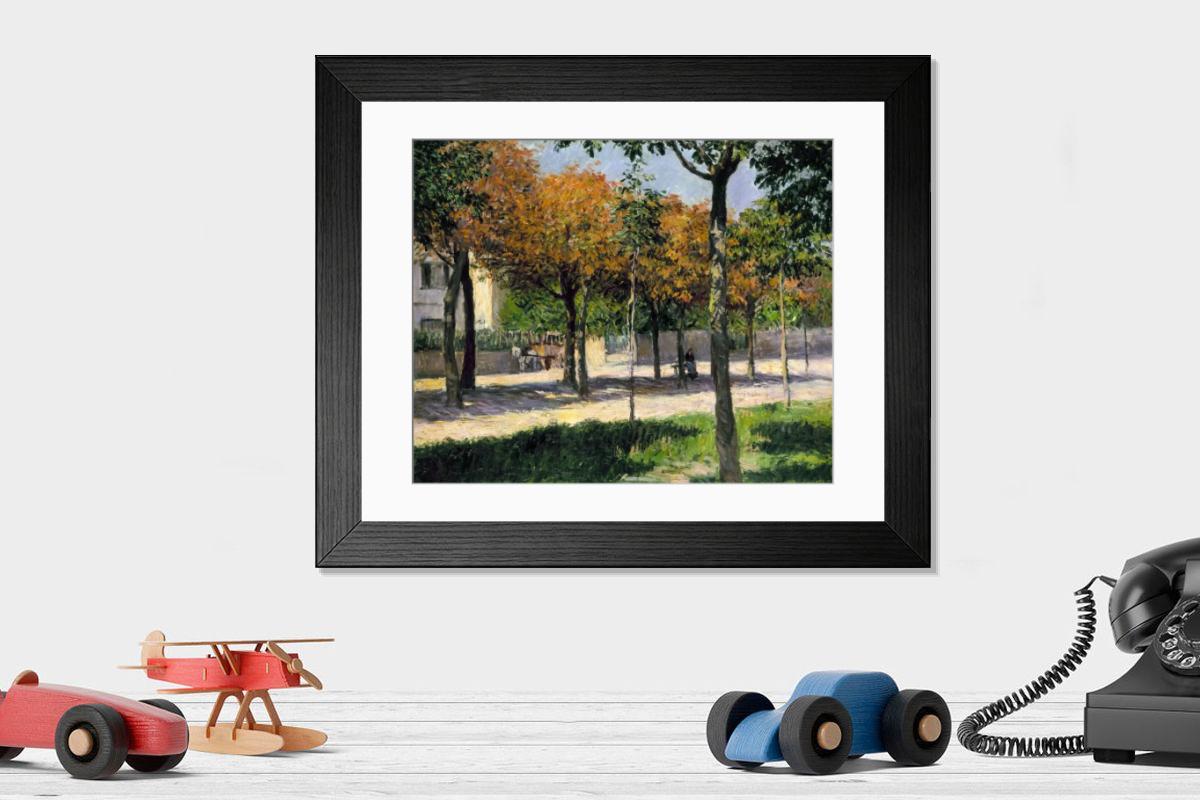 Shown hanging in a room: Modern 14"x12" (36x31cm)