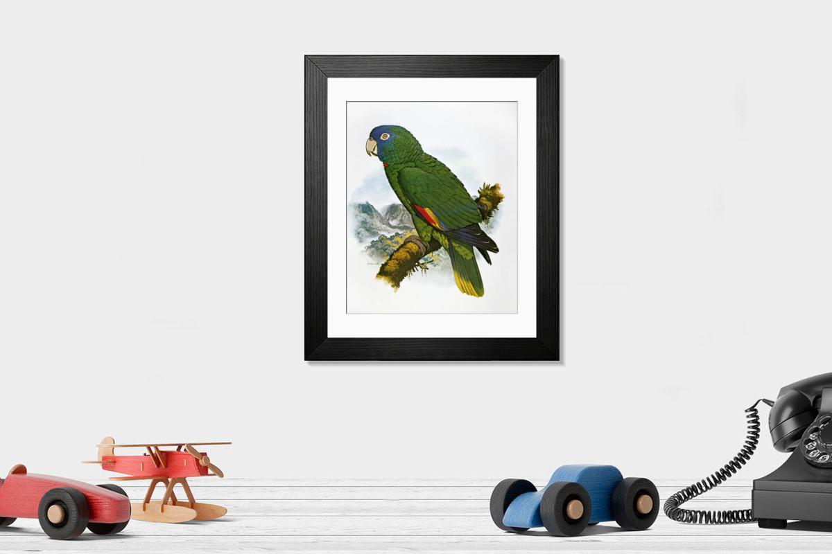 Shown hanging in a room: Modern 14"x12" (36x31cm)