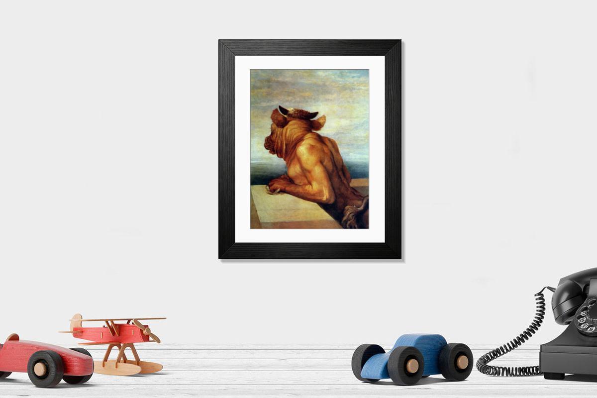 Shown hanging in a room: Modern 14"x12" (36x31cm)
