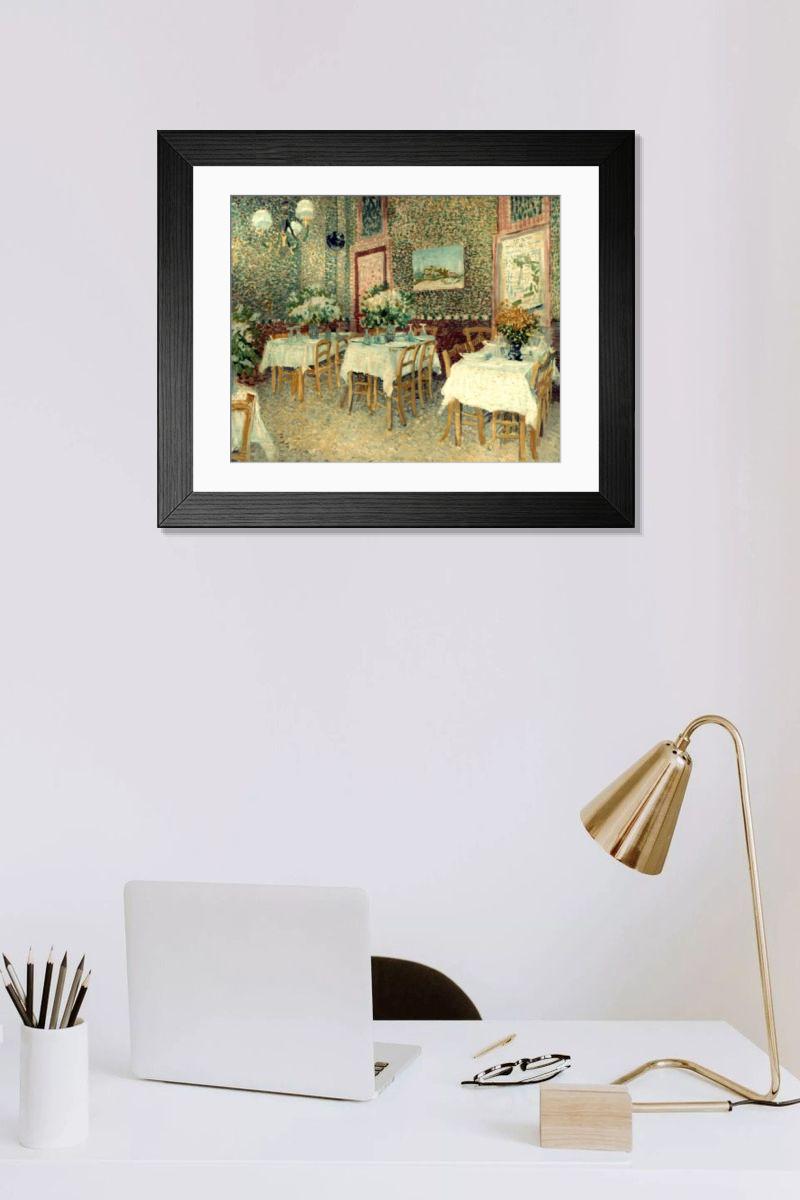 Shown hanging in a room: Modern 14"x12" (36x31cm)