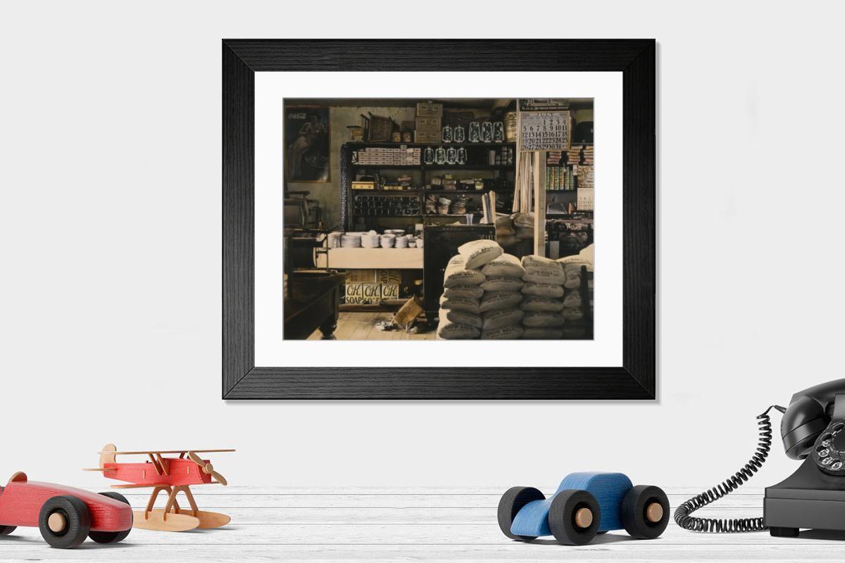 Shown hanging in a room: Modern 14"x12" (36x31cm)