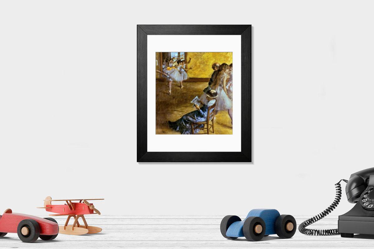 Shown hanging in a room: Modern 14"x12" (36x31cm)