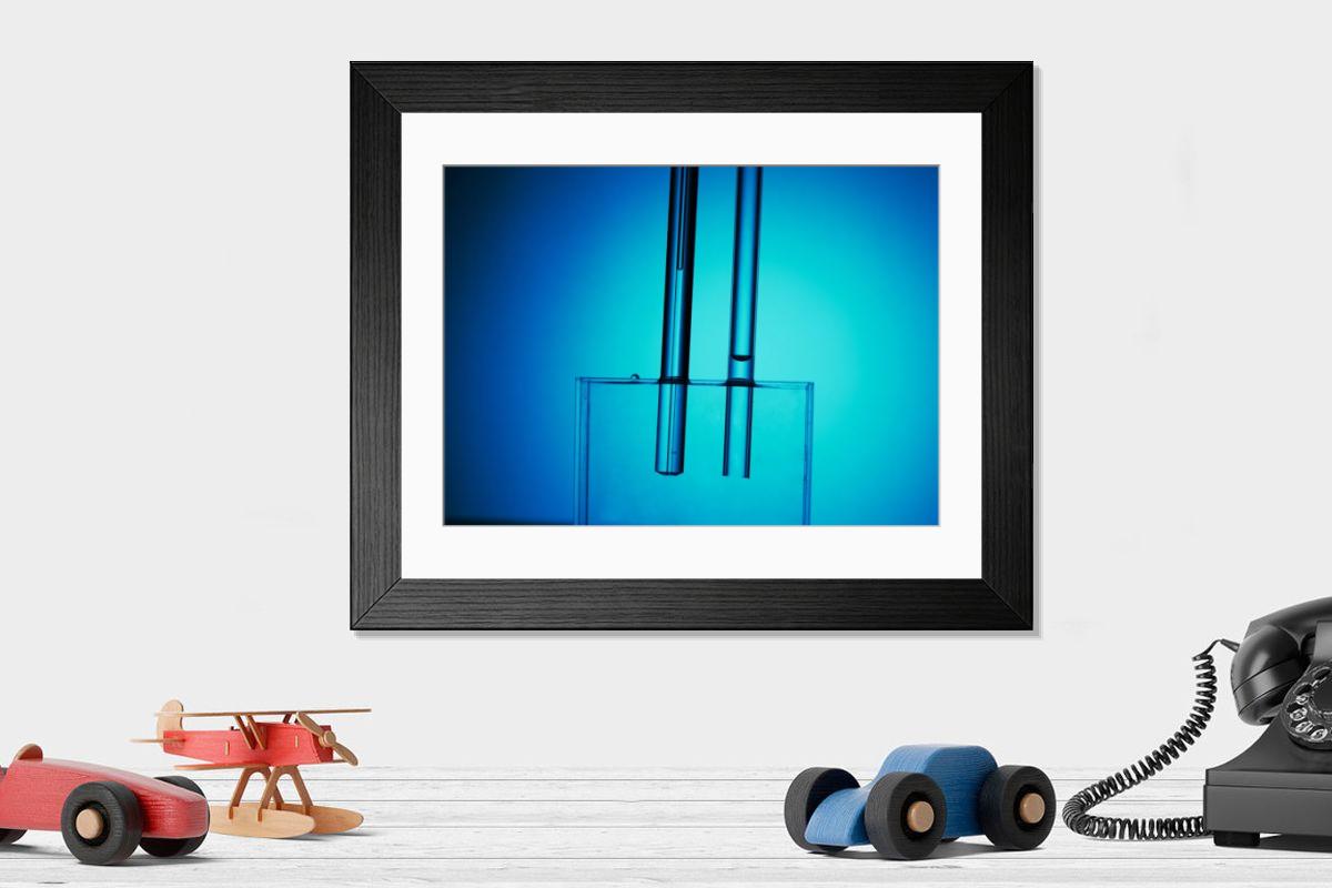 Shown hanging in a room: Modern 14"x12" (36x31cm)