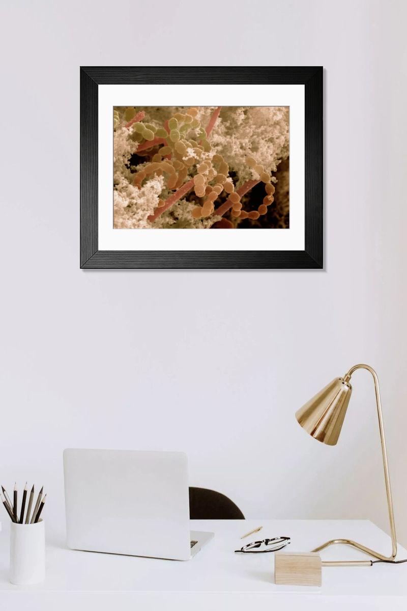 Shown hanging in a room: Modern 14"x12" (36x31cm)