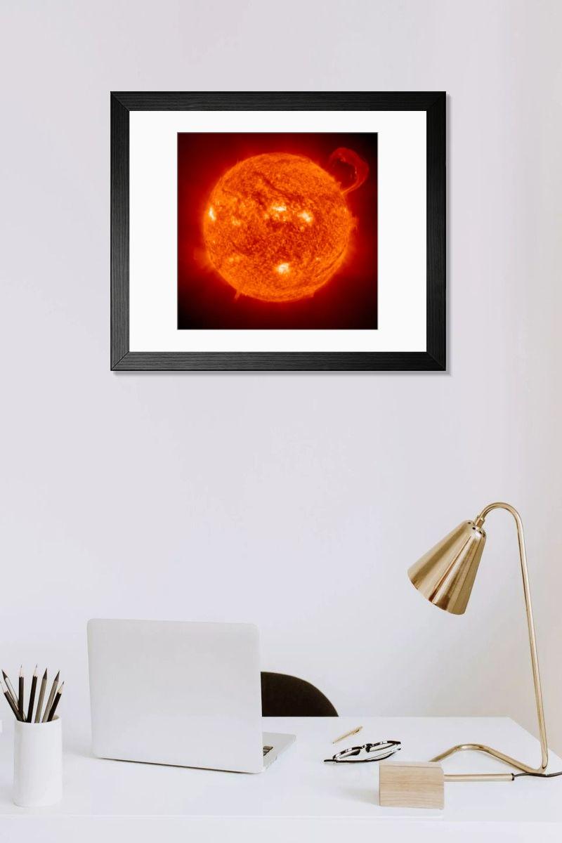 Shown hanging in a room: Modern 14"x12" (36x31cm)