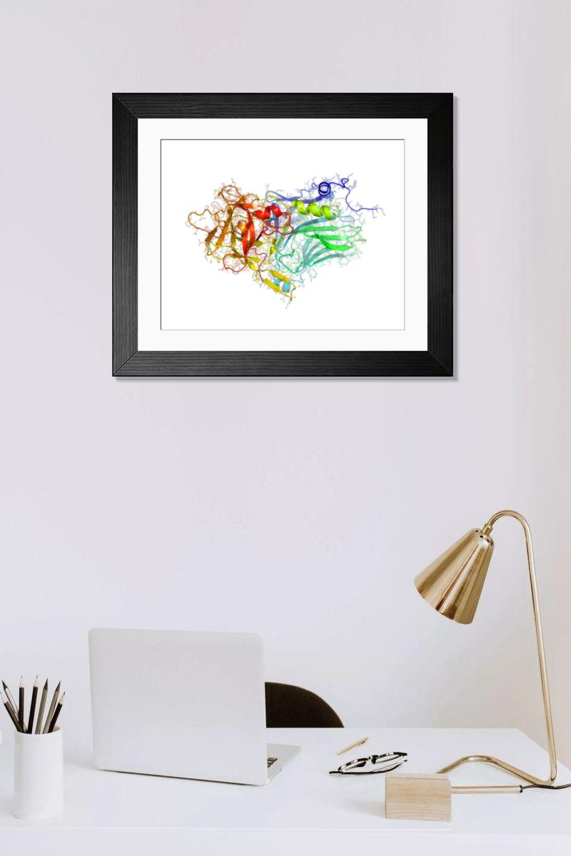 Shown hanging in a room: Modern 14"x12" (36x31cm)