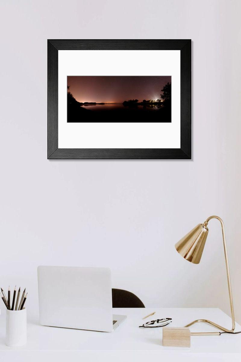 Shown hanging in a room: Modern 14"x12" (36x31cm)