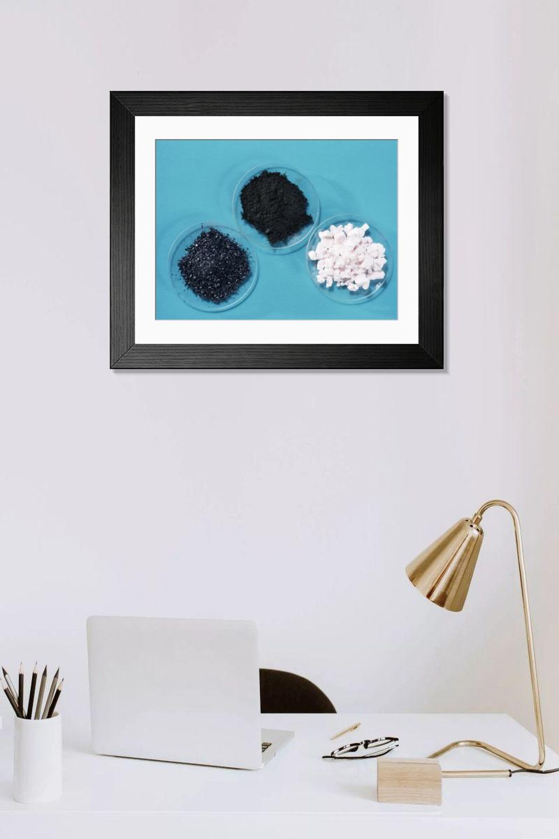 Shown hanging in a room: Modern 14"x12" (36x31cm)