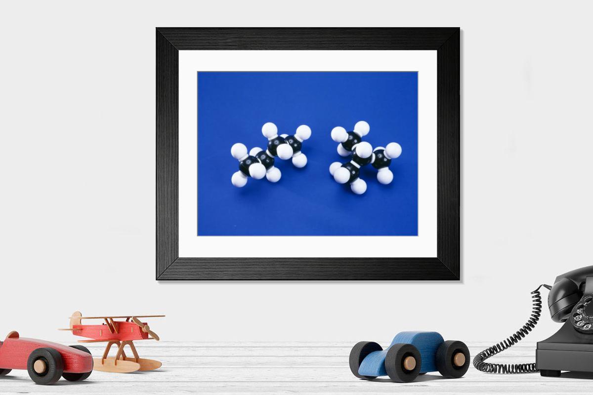 Shown hanging in a room: Modern 14"x12" (36x31cm)