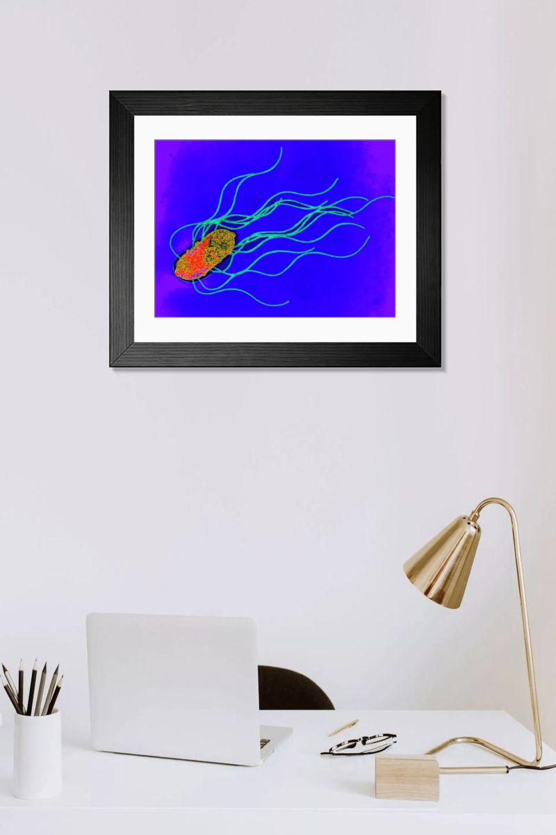 Shown hanging in a room: Modern 14"x12" (36x31cm)