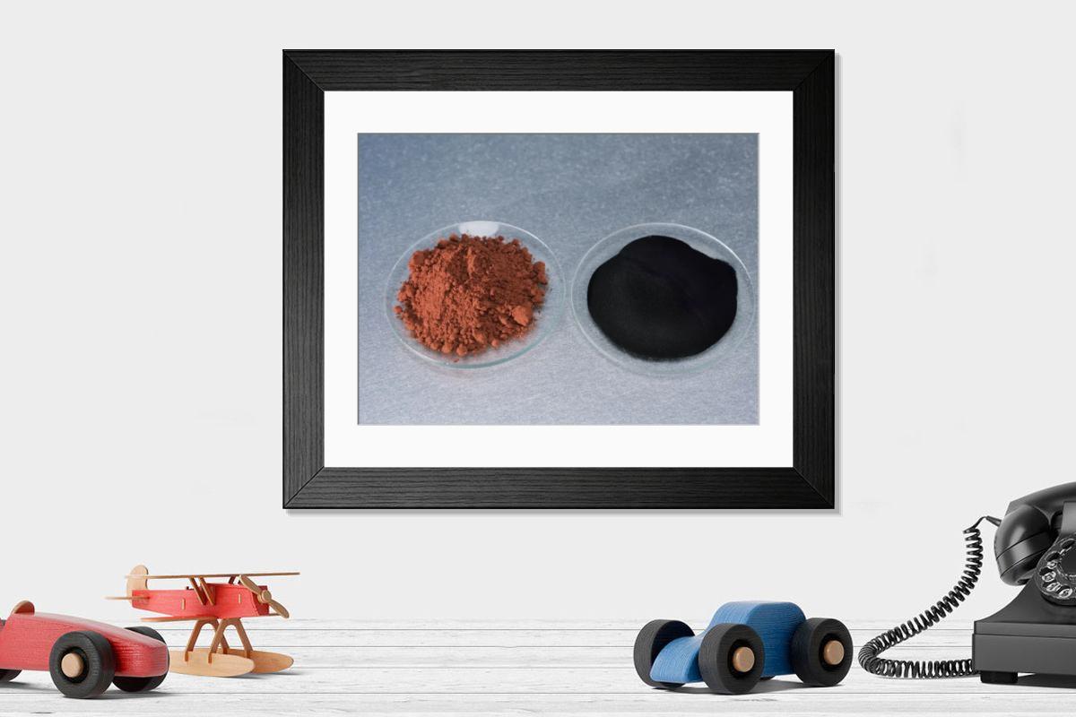 Shown hanging in a room: Modern 14"x12" (36x31cm)