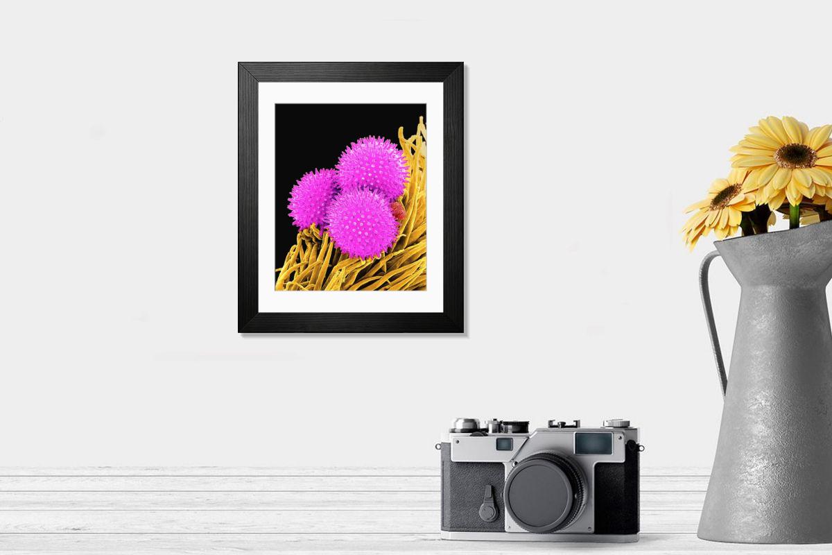 Shown hanging in a room: Modern 14"x12" (36x31cm)