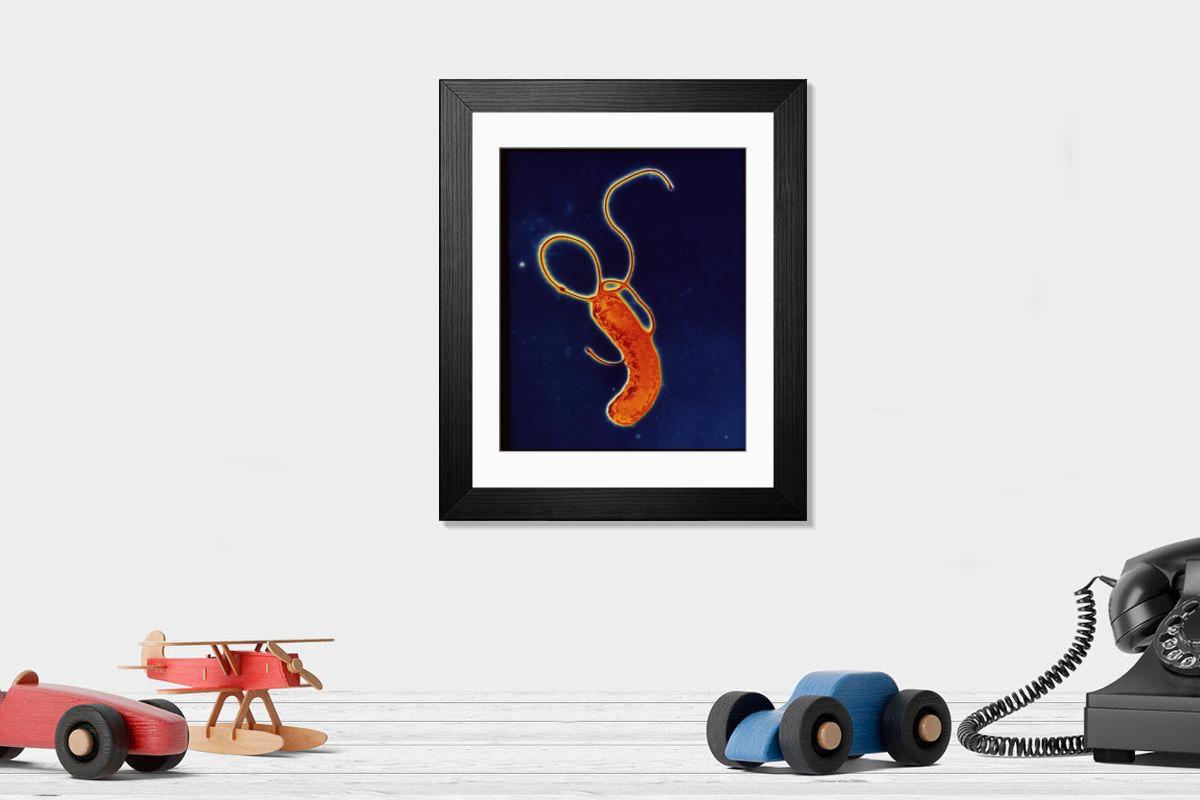 Shown hanging in a room: Modern 14"x12" (36x31cm)
